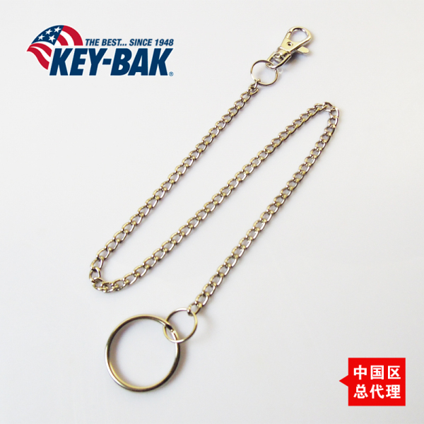 美国 KEY-BAK 奇贝 全钢钥匙链 户外钥匙绳 钥匙挂 钢链(图1)