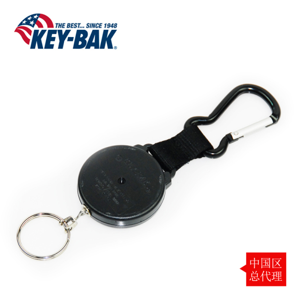美国KEY-BAK 伸缩钥匙圈 男钥匙扣 防丢钥匙包 腰挂(图1)